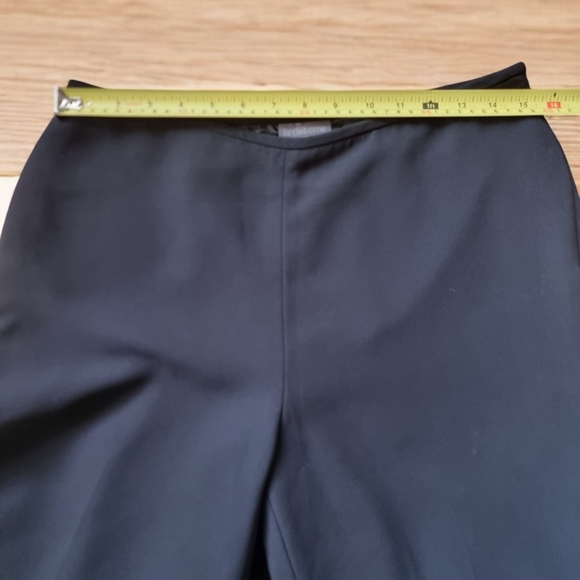 Liz Claiborne Suits Fully Lined Wide Leg Black Dress Pants - Picture 6 of 8